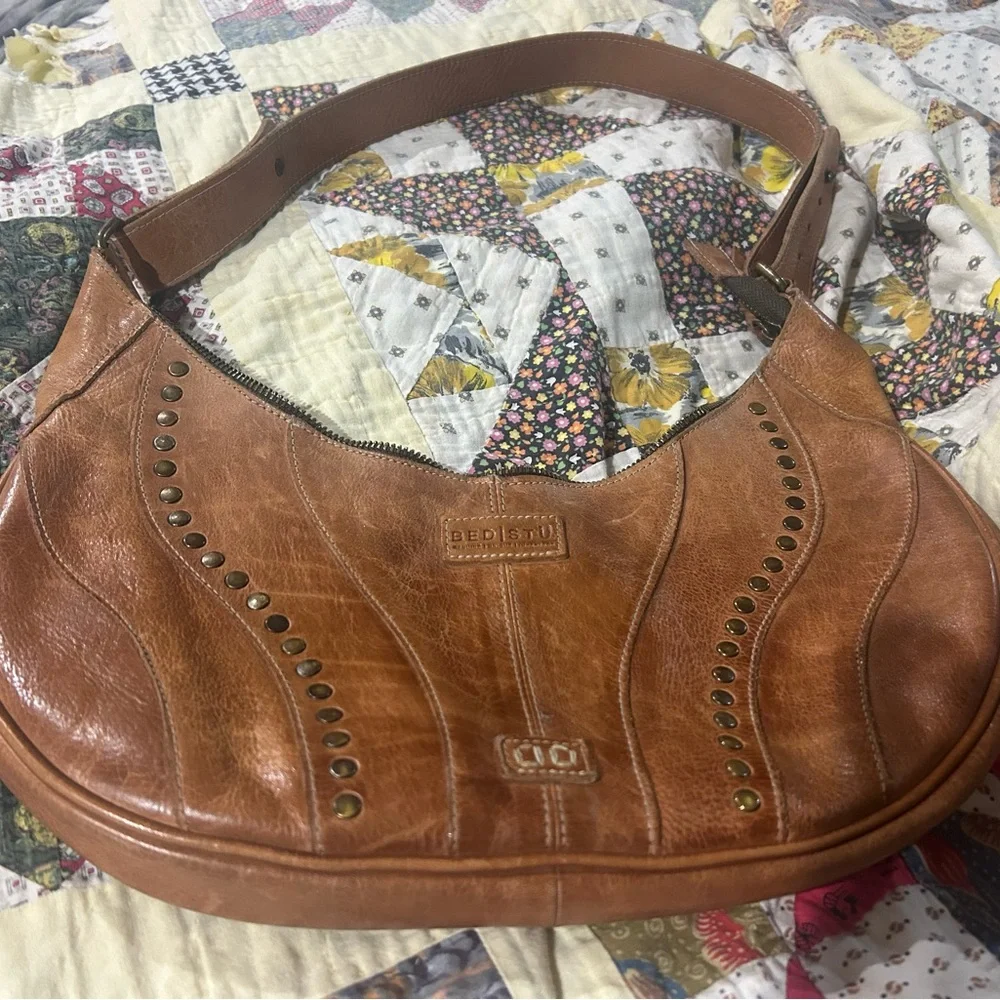 Bed Stu Tan Leather Hobo Bag - Picture 1 of 3
